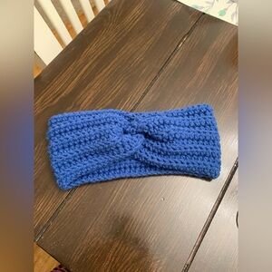 Handmade Cozy Blue Crochet Headband